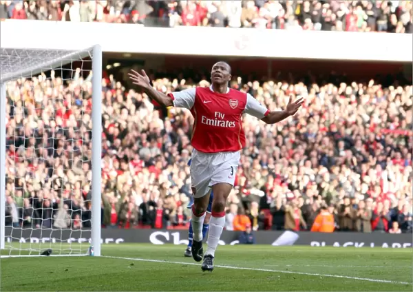 Julio Baptista's Brace: Arsenal Leads 2-1 Against Reading, FA Premiership, Emirates Stadium (March 3, 2007)
