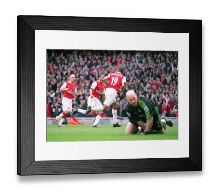 Framed Print : Arsenal's Unforgettable Victory: Gilberto and Baptista's Goal Celebration (2:1 vs Reading, FA Premiership, Emirates Stadium, 3 / 3 / 07) Framed Print : Arsenal's Unforgettable Victory: Gilberto and Baptista's Goal Celebration (2:1 vs Reading, FA Premiership, Emirates Stadium, 3 / 3 / 07)