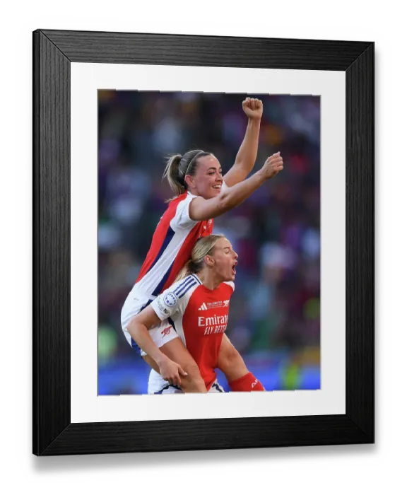 Framed Print : Arsenal WFC v FC Barcelona - UEFA Women's Champions League Final Arsenal WFC v FC Barcelona - UEFA Women's Champions League Final