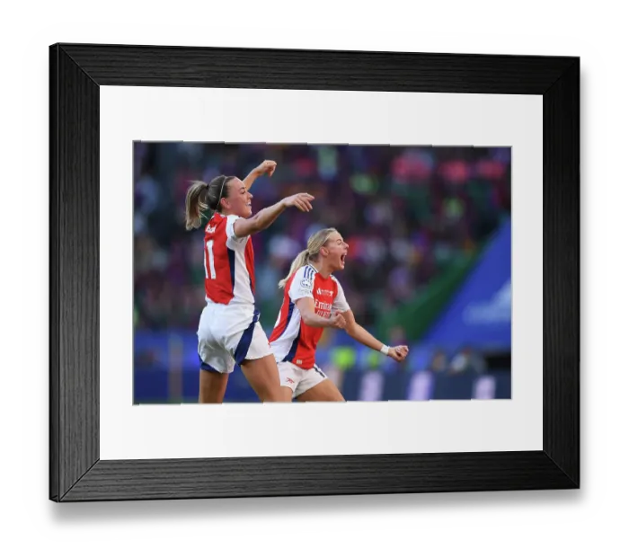 Framed Print : Arsenal WFC v FC Barcelona - UEFA Women's Champions League Final Arsenal WFC v FC Barcelona - UEFA Women's Champions League Final