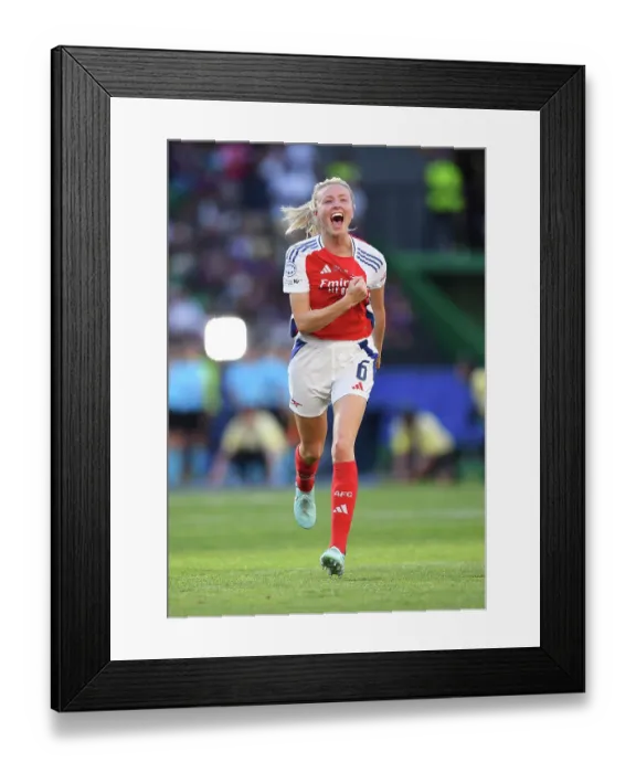 Framed Print : Arsenal WFC v FC Barcelona - UEFA Women's Champions League Final Arsenal WFC v FC Barcelona - UEFA Women's Champions League Final