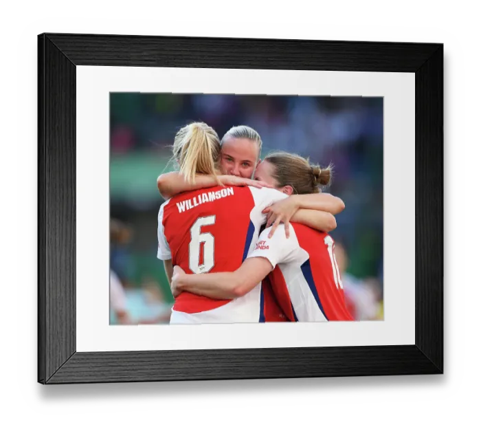 Framed Print : Arsenal WFC v FC Barcelona - UEFA Women's Champions League Final Arsenal WFC v FC Barcelona - UEFA Women's Champions League Final