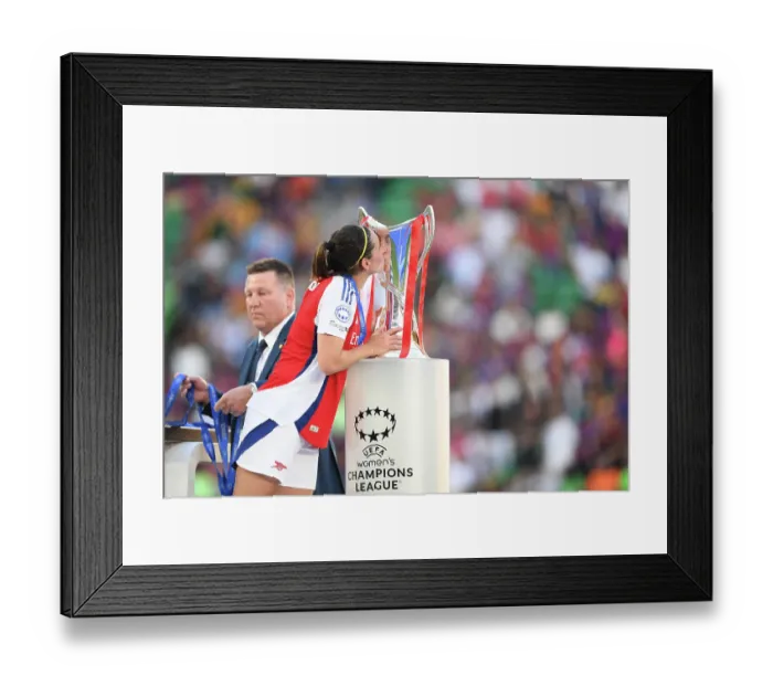 Framed Print : Arsenal WFC v FC Barcelona - UEFA Women's Champions League Final Arsenal WFC v FC Barcelona - UEFA Women's Champions League Final