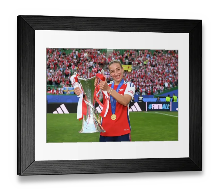 Framed Print : Arsenal WFC v FC Barcelona - UEFA Women's Champions League Final Arsenal WFC v FC Barcelona - UEFA Women's Champions League Final