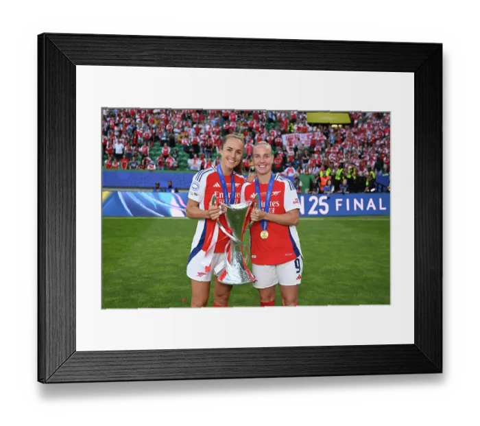 Framed Print : Arsenal WFC v FC Barcelona - UEFA Women's Champions League Final Arsenal WFC v FC Barcelona - UEFA Women's Champions League Final