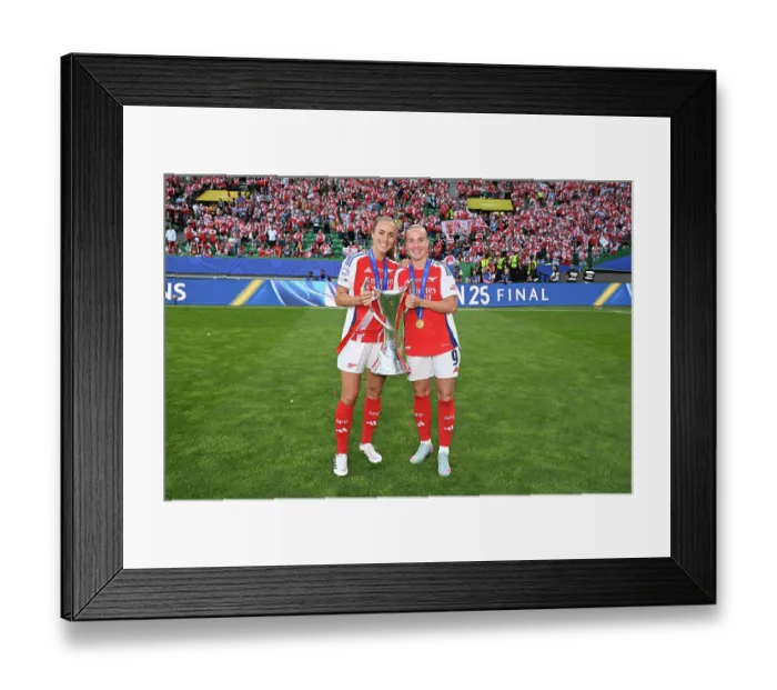 Framed Print : Arsenal WFC v FC Barcelona - UEFA Women's Champions League Final Arsenal WFC v FC Barcelona - UEFA Women's Champions League Final