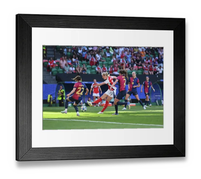 Framed Print : Arsenal WFC v FC Barcelona - UEFA Women's Champions League Final Arsenal WFC v FC Barcelona - UEFA Women's Champions League Final
