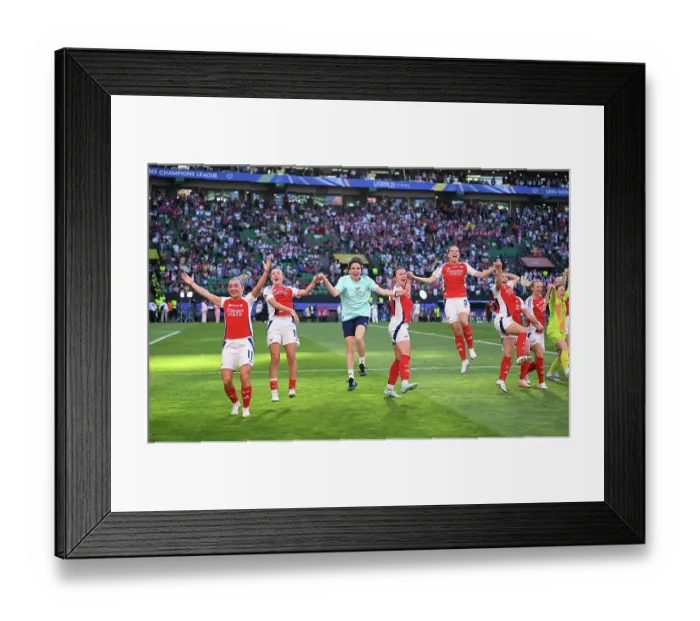 Framed Print : Arsenal WFC v FC Barcelona - UEFA Women's Champions League Final Arsenal WFC v FC Barcelona - UEFA Women's Champions League Final