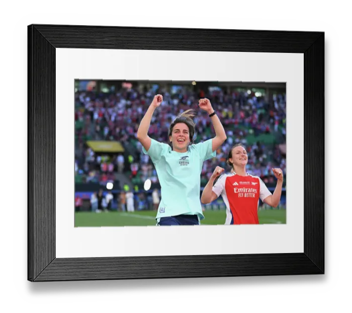 Framed Print : Arsenal WFC v FC Barcelona - UEFA Women's Champions League Final Arsenal WFC v FC Barcelona - UEFA Women's Champions League Final