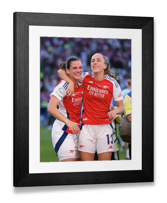 Framed Print : Arsenal WFC v FC Barcelona - UEFA Women's Champions League Final Arsenal WFC v FC Barcelona - UEFA Women's Champions League Final