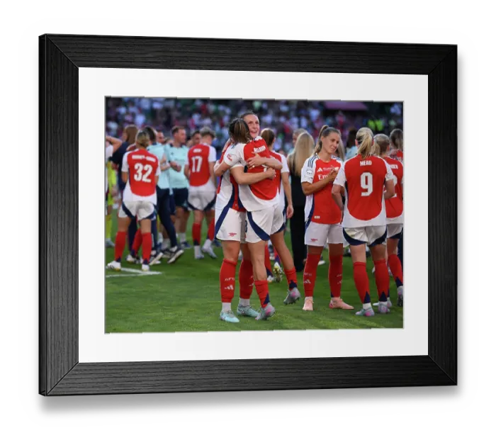 Framed Print : Arsenal WFC v FC Barcelona - UEFA Women's Champions League Final Arsenal WFC v FC Barcelona - UEFA Women's Champions League Final