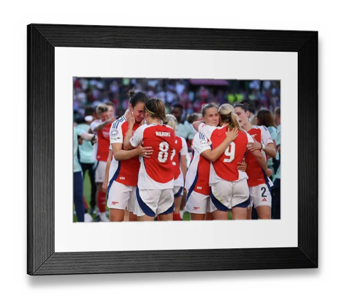 Framed Print : Arsenal WFC v FC Barcelona - UEFA Women's Champions League Final Arsenal WFC v FC Barcelona - UEFA Women's Champions League Final