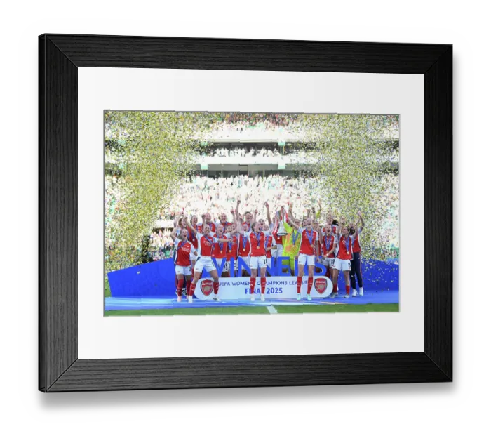 Framed Print : Arsenal WFC v FC Barcelona - UEFA Women's Champions League Final Arsenal WFC v FC Barcelona - UEFA Women's Champions League Final
