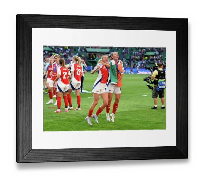 Framed Print : Arsenal WFC v FC Barcelona - UEFA Women's Champions League Final Arsenal WFC v FC Barcelona - UEFA Women's Champions League Final