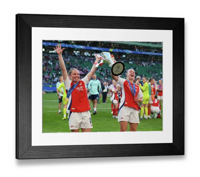 Framed Print : Arsenal WFC v FC Barcelona - UEFA Women's Champions League Final Arsenal WFC v FC Barcelona - UEFA Women's Champions League Final