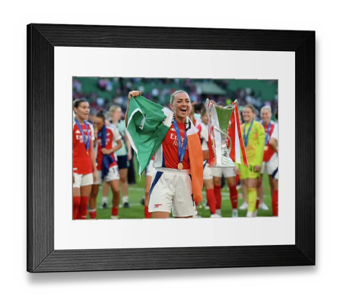Framed Print : Arsenal WFC v FC Barcelona - UEFA Women's Champions League Final Arsenal WFC v FC Barcelona - UEFA Women's Champions League Final