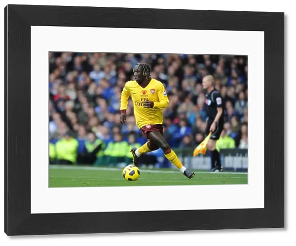 Bacary Sagna (Arsenal). Everton 1: 2 Arsenal, Barclays Premier League, Goodison Park