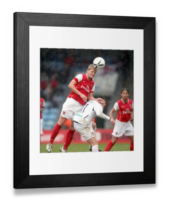 Framed Print : Katie Chapman (Arsenal) Karen Burke (Leeds)