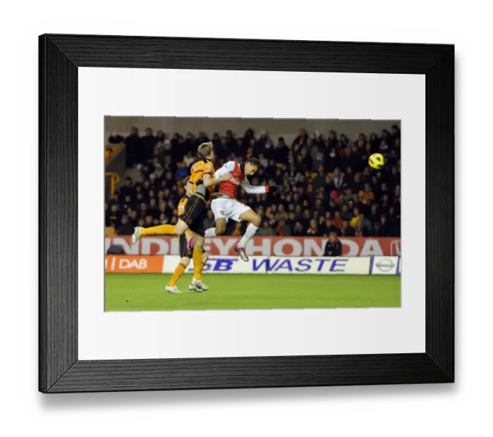 Framed Print : Marouane Chamakh scores Arsenals 1st goal under pressure from Richard Stearma Framed Print : Marouane Chamakh scores Arsenals 1st goal under pressure from Richard Stearma