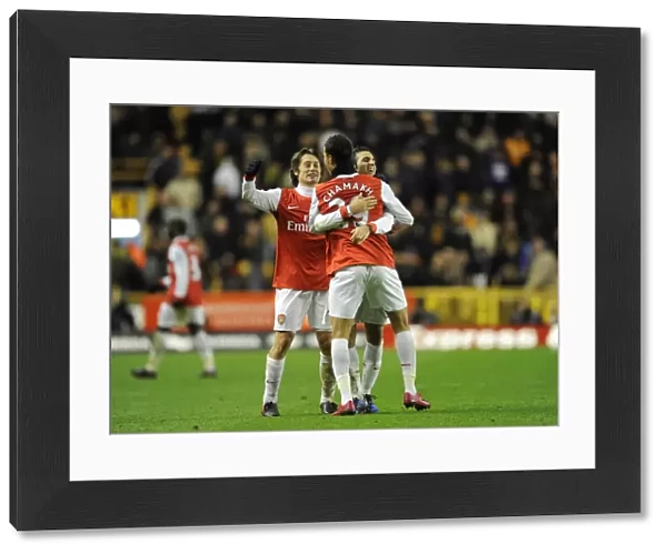Chamakh and Rosicky-Fabregas Duo: Arsenal's Unstoppable Partnership in 2-0 Win over Wolverhampton