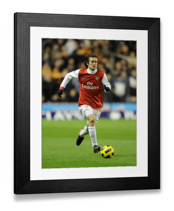 Framed Print : Tomas Rosicky (Arsenal). Wolverhampton Wanderers 0: 2 Arsenal. Barclays Premier League Framed Print : Tomas Rosicky (Arsenal). Wolverhampton Wanderers 0: 2 Arsenal. Barclays Premier League