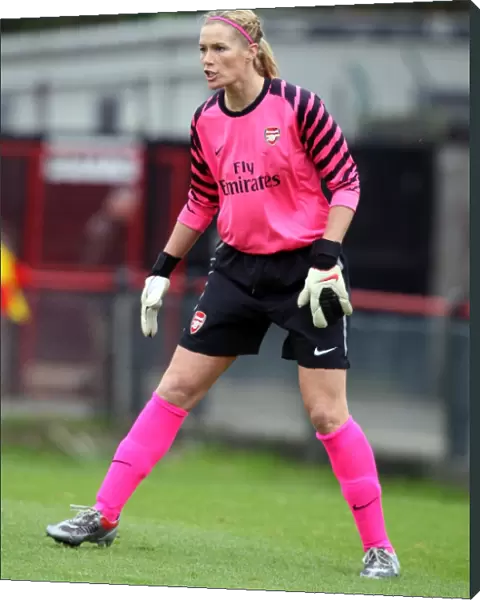 Emma Byrne (Arsenal). Arsenal Ladies 9: 0 ZFK Masinac. UEFA Womens Champions League