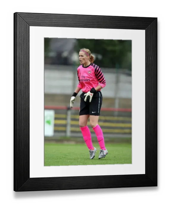 Framed Print : Arsenal's Emma Byrne Stars in Historic 9-0 UEFA Women's Champions League Victory