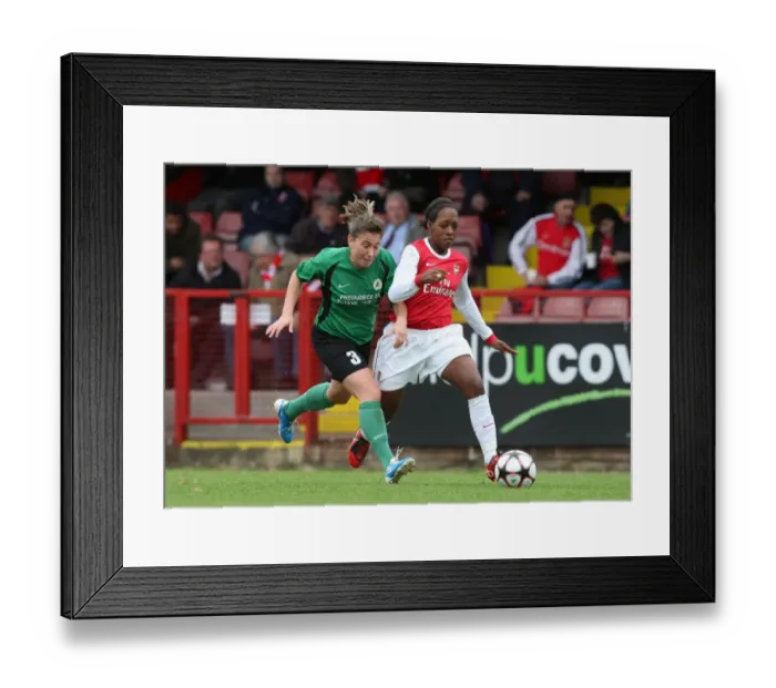 Framed Print : Arsenal's Danielle Carter Scores Five in 9-0 UEFA Women's Champions League Victory over ZFK Masinac
