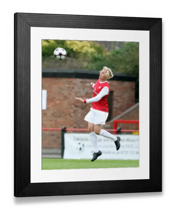 Framed Print : Arsenal's Historic 9-0 UEFA Women's Champions League Victory: Gilly Flaherty's Leading Role Framed Print : Arsenal's Historic 9-0 UEFA Women's Champions League Victory: Gilly Flaherty's Leading Role