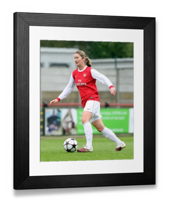 Framed Print : Arsenal's Ciara Grant Scores in 9-0 UEFA Women's Champions League Victory over ZFK Masinac