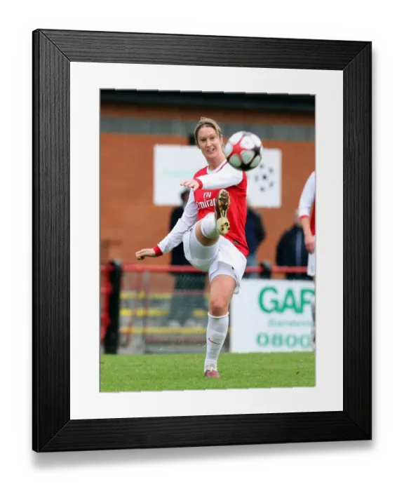 Framed Print : Ciara Grant (Arsenal). Arsenal Ladies 9: 0 ZFK Masinac. UEFA Womens Champions League
