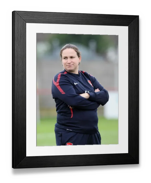 Framed Print : Arsenal Ladies 9-0 Victory under Laura Harvey in UEFA Women's Champions League against ZFK Masinac
