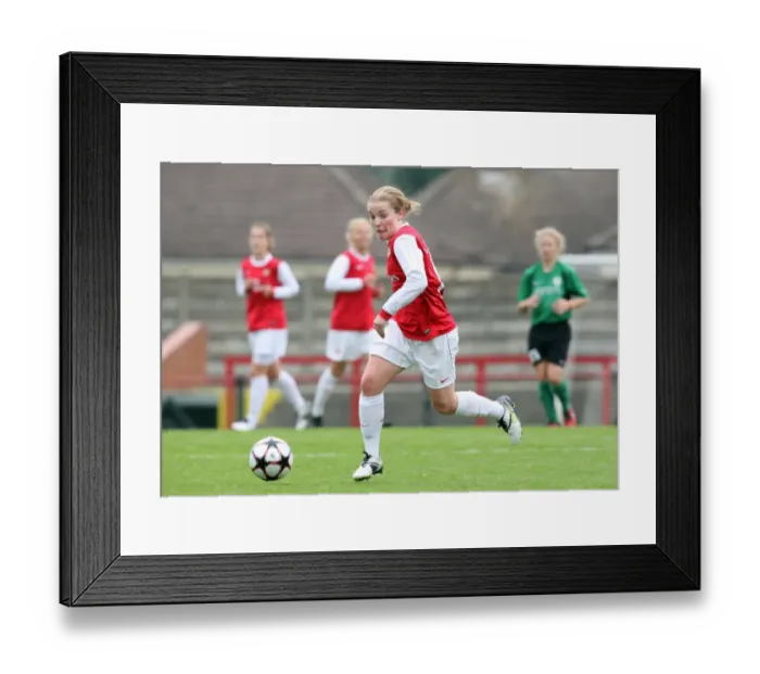 Framed Print : Arsenal's Kim Little Stars in Historic 9-0 UEFA Women's Champions League Win