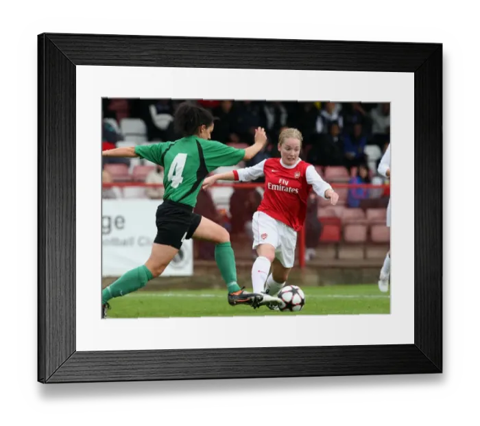 Framed Print : Kim Little (Arsenal) Maja Dimitrijevic (ZFK). Arsenal Ladies 9: 0 ZFK Masinac Framed Print : Kim Little (Arsenal) Maja Dimitrijevic (ZFK). Arsenal Ladies 9: 0 ZFK Masinac