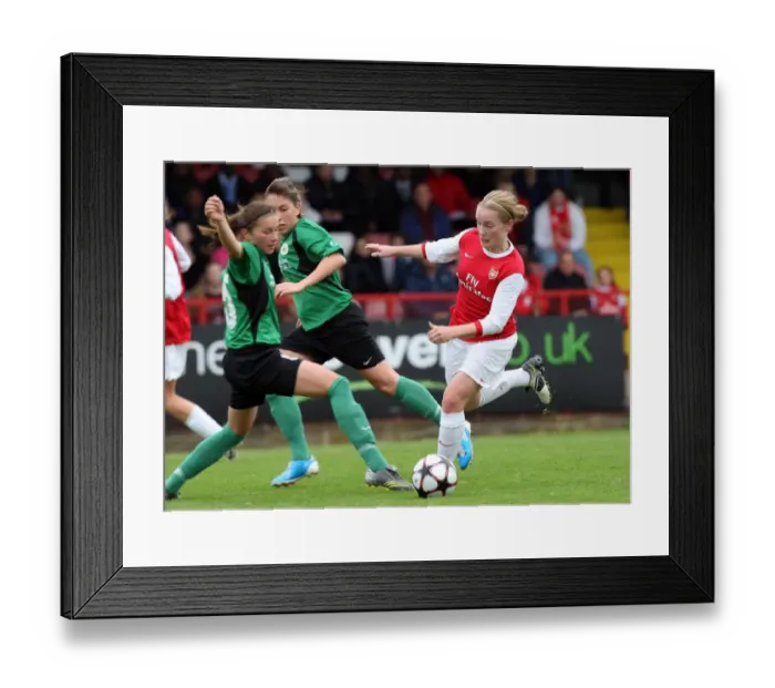 Framed Print : Kim Little (Arsenal) Nikoleta Nikolic (ZFK). Arsenal Ladies 9: 0 ZFK Masinac Framed Print : Kim Little (Arsenal) Nikoleta Nikolic (ZFK). Arsenal Ladies 9: 0 ZFK Masinac