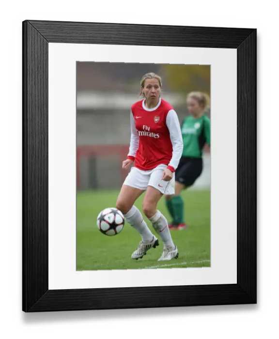 Framed Print : Jayne Ludlow (Arsenal). Arsenal Ladies 9: 0 ZFK Masinac. UEFA Womens Champions League Framed Print : Jayne Ludlow (Arsenal). Arsenal Ladies 9: 0 ZFK Masinac. UEFA Womens Champions League