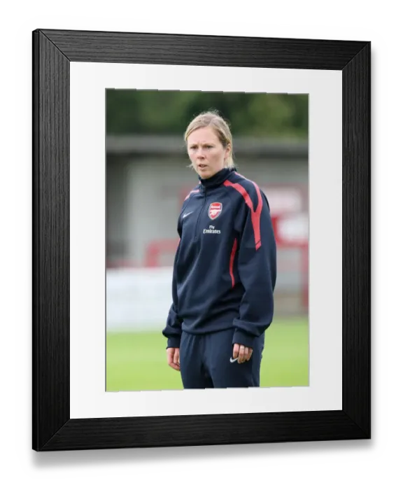 Framed Print : Rehanne Skinner (Arsenal Ladies Coach). Arsenal Ladies 9: 0 ZFK Masinac Framed Print : Rehanne Skinner (Arsenal Ladies Coach). Arsenal Ladies 9: 0 ZFK Masinac