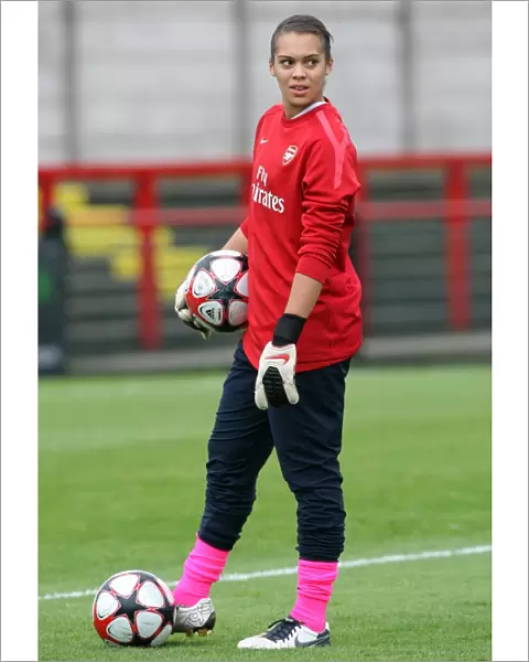 Rebecca Spencer (Arsenal). Arsenal Ladies 9: 0 ZFK Masinac. UEFA Womens Champions League