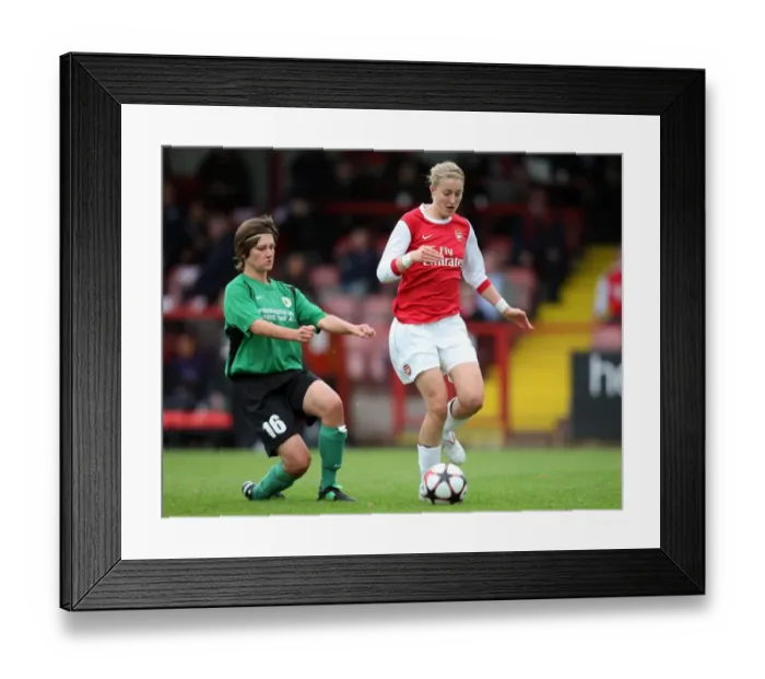 Framed Print : Ellen White (Arsenal) Jadranka Pavicevic (ZFK). Arsenal Ladies 9: 0 ZFK Masinac Framed Print : Ellen White (Arsenal) Jadranka Pavicevic (ZFK). Arsenal Ladies 9: 0 ZFK Masinac