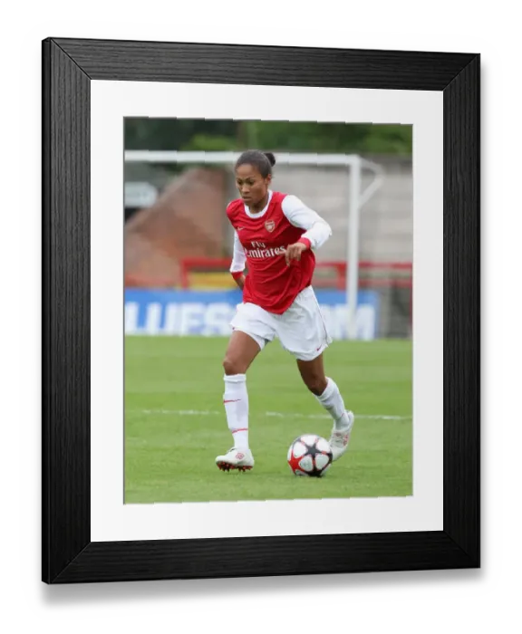Framed Print : Arsenal's Rachel Yankey Shines in 9-0 UEFA Women's Champions League Victory over ZFK Masinac