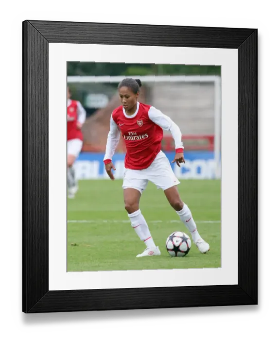 Framed Print : Arsenal's Rachel Yankey Stars in Historic 9-0 UEFA Women's Champions League Win Framed Print : Arsenal's Rachel Yankey Stars in Historic 9-0 UEFA Women's Champions League Win