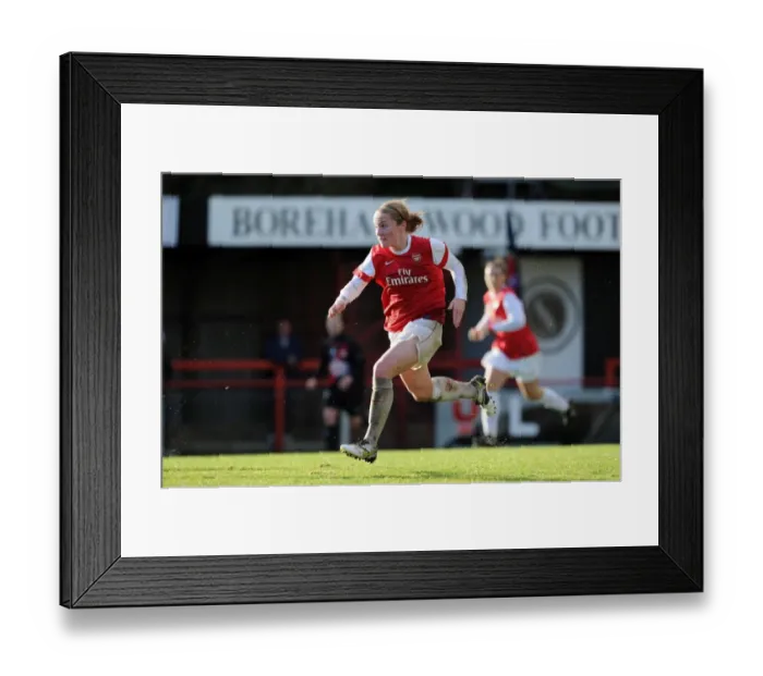 Framed Print : Arsenal's Kim Little Shines in Champions League Victory over Rayo Vallecano (4-1)