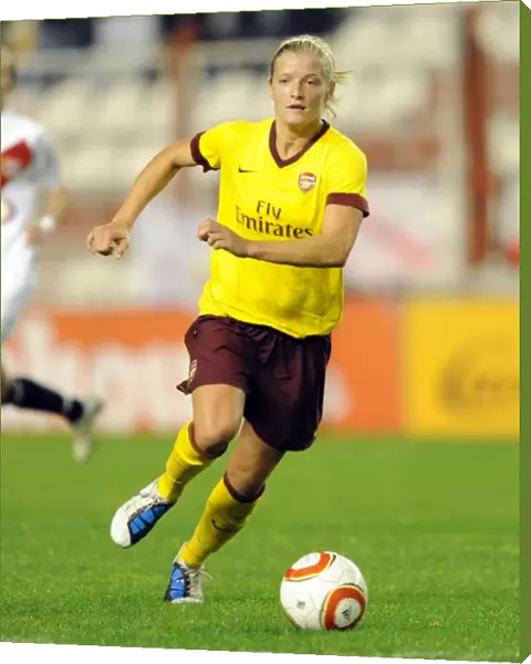 Katie Chapman (Arsenal). Rayo Vallecano 2: 0 Arsenal Ladies. UEFA Champions League