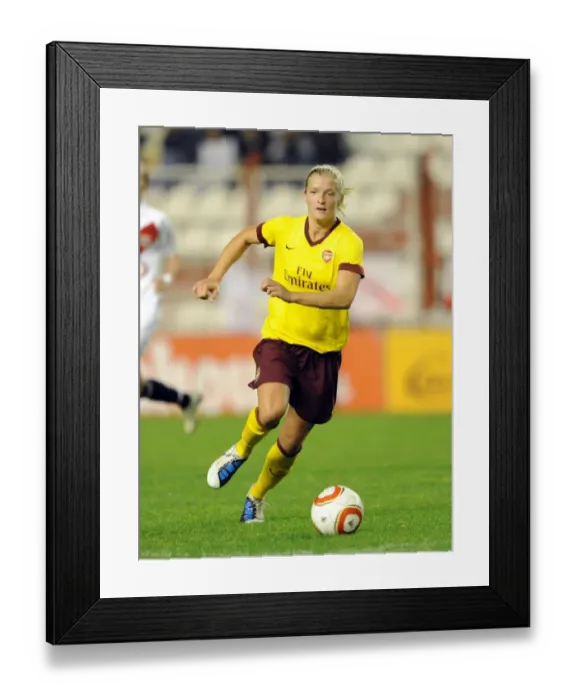 Framed Print : Katie Chapman (Arsenal). Rayo Vallecano 2: 0 Arsenal Ladies. UEFA Champions League Framed Print : Katie Chapman (Arsenal). Rayo Vallecano 2: 0 Arsenal Ladies. UEFA Champions League