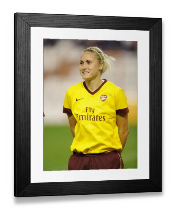 Framed Print : Arsenal's Steph Houghton Leads to a 2-0 UEFA Champions League Victory Over Rayo Vallecano Framed Print : Arsenal's Steph Houghton Leads to a 2-0 UEFA Champions League Victory Over Rayo Vallecano