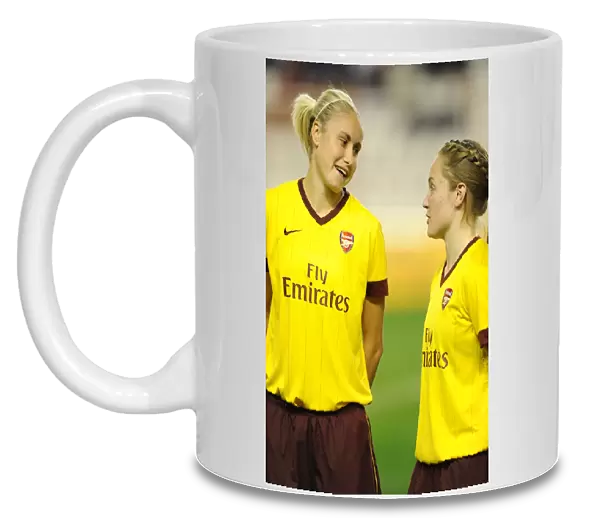 Steph Houghton and Kim Little (Arsenal). Rayo Vallecano 2: 0 Arsenal Ladies
