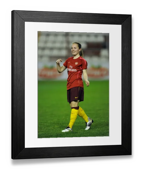 Framed Print : Kim Little (Arsenal). Rayo Vallecano 2: 0 Arsenal Ladies. UEFA Champions League