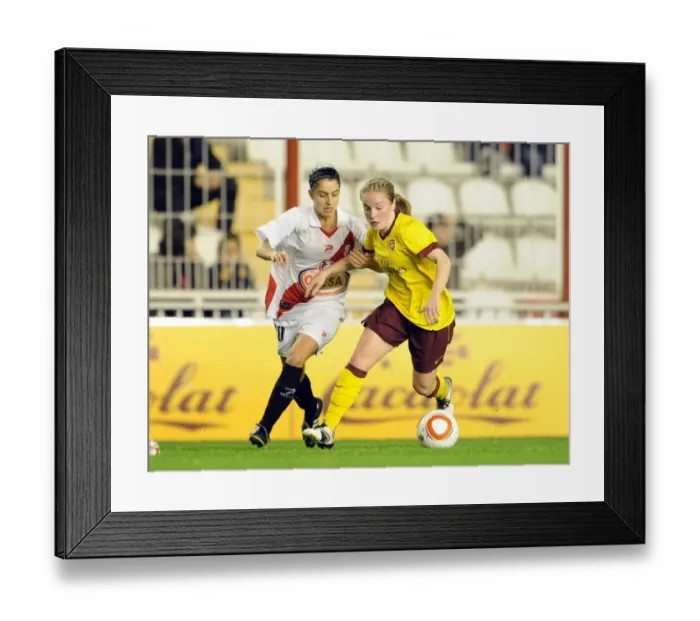 Framed Print : Champions League: Kim Little Scores for Arsenal Against Rayo Vallecano's Sonia Tribano (2:0) Framed Print : Champions League: Kim Little Scores for Arsenal Against Rayo Vallecano's Sonia Tribano (2:0)