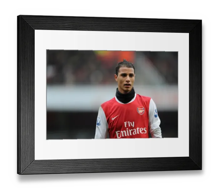 Framed Print : Marouane Chamakh (Arsenal). Arsenal 2: 3 Tottenham Hotspur. Barclays Premier League Framed Print : Marouane Chamakh (Arsenal). Arsenal 2: 3 Tottenham Hotspur. Barclays Premier League