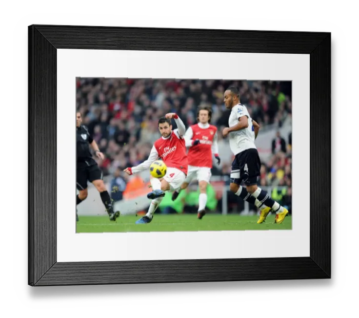 Framed Print : Cesc Fabregas (Arsenal) Younes Kaboul (Tottenham). Arsenal 2: 3 Tottenham Hotspur Framed Print : Cesc Fabregas (Arsenal) Younes Kaboul (Tottenham). Arsenal 2: 3 Tottenham Hotspur